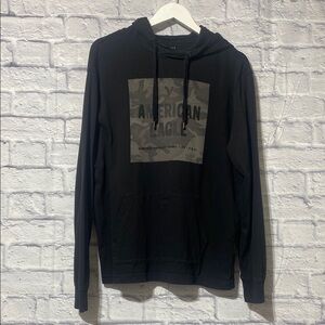 American Eagle Outfitters Black Sweatshirt Hoodie